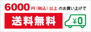 6000円以上お買い上げで送料無料